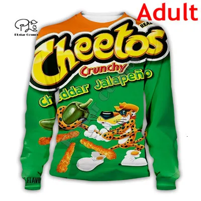 Unisex Sweatshirt Одинаковые комплекты для семьи костюм снэки cheetos 3D Толстовка/Sweathsirt/футболка/застежки-молнии/жилет для мамы, папы и мамы, сына и дочери, единый стиль осенний пуловер - Цвет: Unisex Sweatshirt
