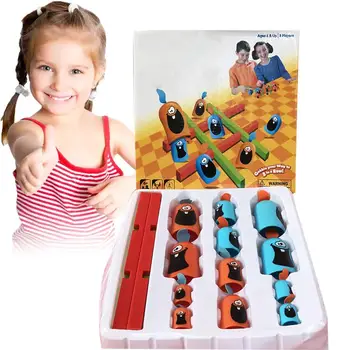 

1Set Puzzle Board Game Cartoon Chicken Toys Game Parent-Child Interactive Game Early Educational Training Tool Gift for Toddlers