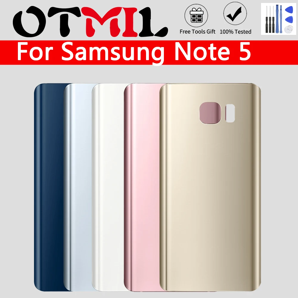 

For Samsung Galaxy Note 5 Back Battery Cover Glass For Samsung N920 N920F Battery Cover Housing Replacement Door Rear Case