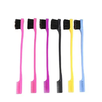 

2020 New 1pcs Double Sided Brush Edge Control Eyebrow Hair Comb Hair Styling Hair Brush Eyelashes brush Professional Accessories