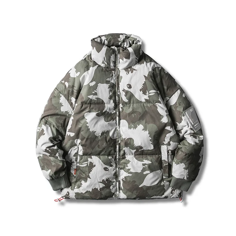 Новинка зимы, японский Ретро стиль, рабочие хлопковые мужские свободные брендовые камуфляжные повседневные хлопковые вещи