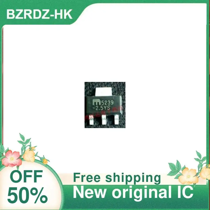 

2-10PCS/lot MIC5239-2.5YS SOT223 5239-2.5 New original IC