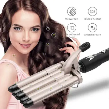

Professional EU/US/UK Curling Iron 180-210 Degrees Curl Tools Barrel Hair Five Electric Tools Styler Curlers Styling Waver H5E2
