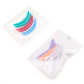 

5pairs Color Silicone Eyelash Perm Pad Recycling Lashes Rods Shield lifting 3D Eyelash Curler Makeup Accessories Applicator Tool
