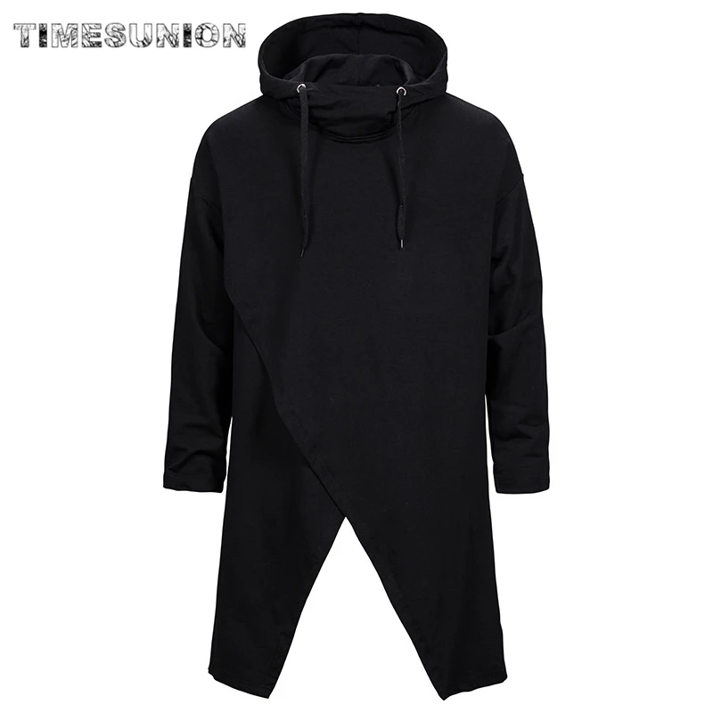 

2020 Trend Solid Color Men Assassins Creed Dark Series Irregular Mens Pullover Sweatercoat Long Men Casual Hoodies Coat