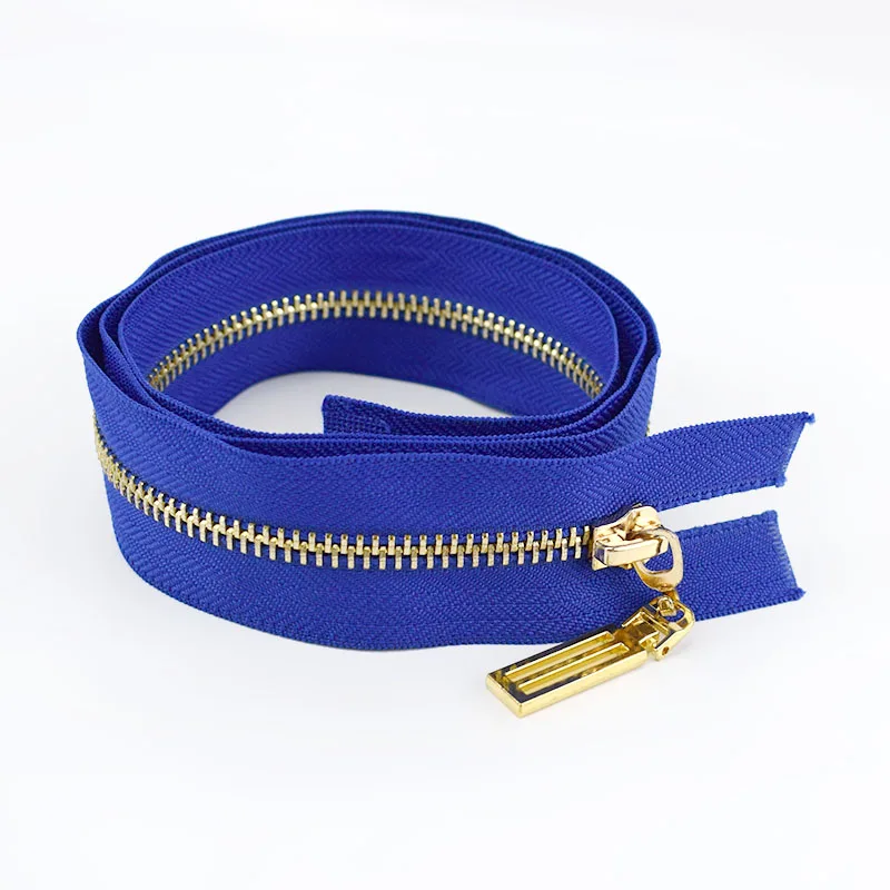 Blue Meetee 1 шт./3 шт. 85 см 5# металлическая молния сплав Авто замок открытый конец украшения молния для куртки пальто DIY сумки пошив костюма аксессуар - Цвет: Blue