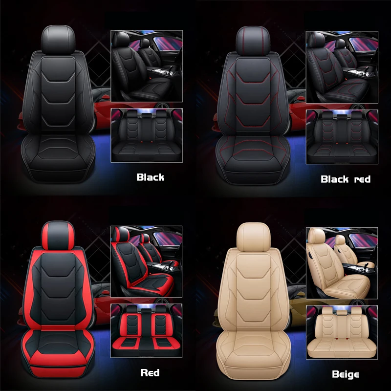 Luxury Pu Leather Car Seat Covers Universal Vehicle Seat Cushion Front/rear  Full-surrounded Protection Cover For Suv Van Truck - Automobiles Seat  Covers - AliExpress
