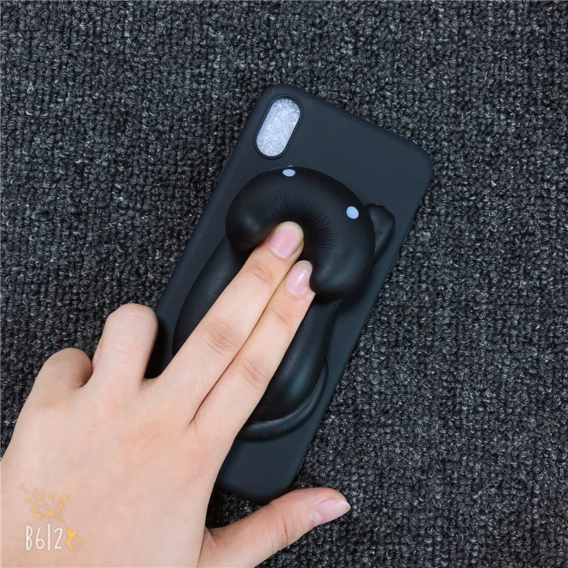 Ideal  Phone Case For Samsung Galaxy A3 A5 A6 A7 A8 Plus A9 Star Pro 2019 2018 2017 3D Black Cats Toy Kitt