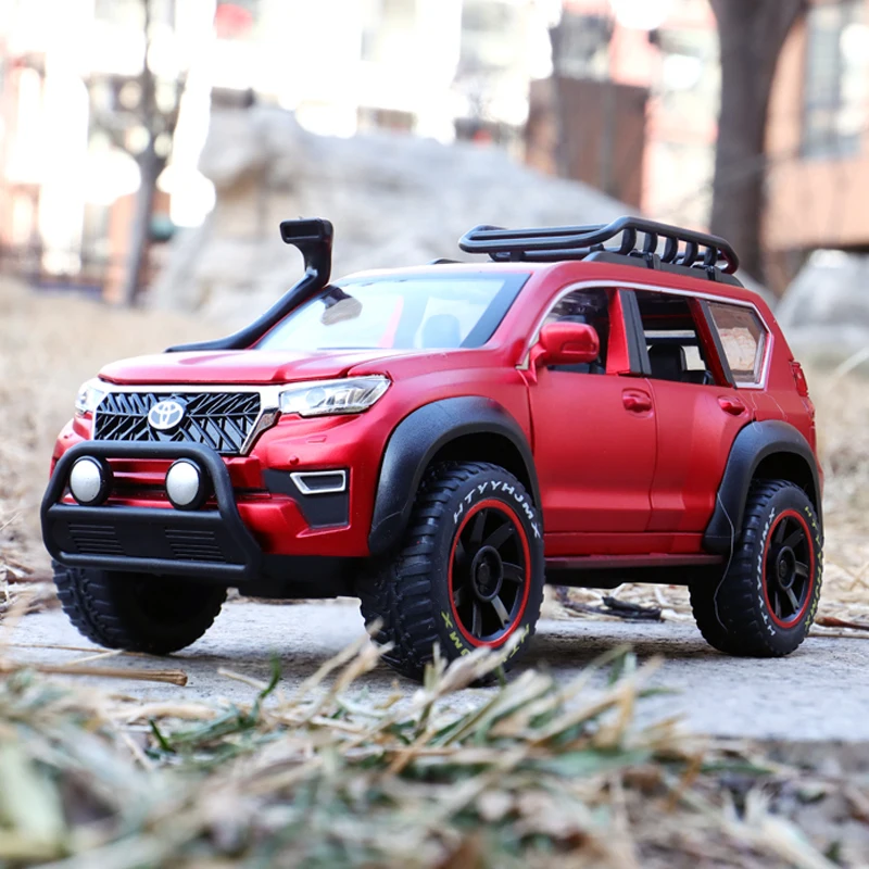 1:24 Toyota Prado модифицированный телефон из сплава под давлением игрушечный