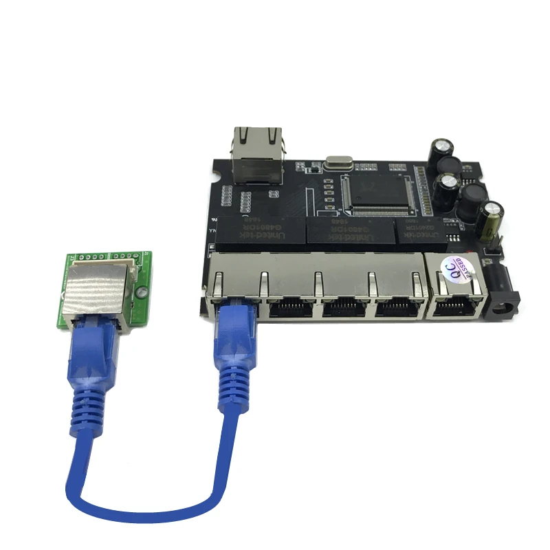 8 Порты и разъёмы 10/100/1000 m OEM PBC Gigabit Ethernet коммутатор с pin Путь заголовок