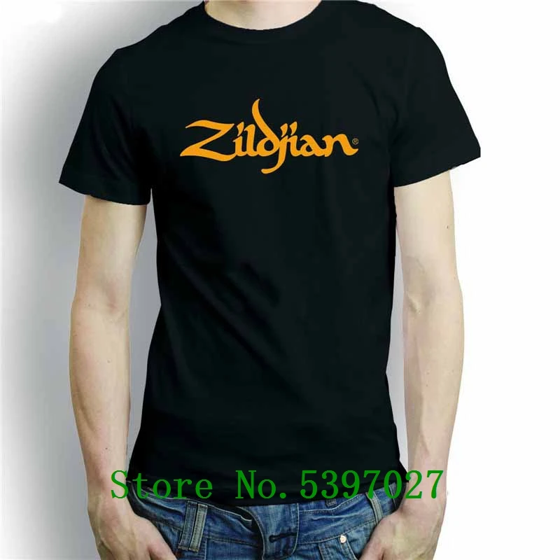 

ZILDJIAN CYMBALS DRUMS T-SHIRT S - XXL DRUMMER GIUTAR MUSIC TURKISH Hip-Hop Simple Splicing Tee Tops T Shirt Light
