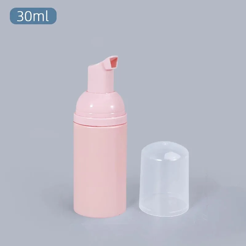 10Pcs 30ml Frosted Pink Foaming Bottle empty foam pump bottle cosmetic cleaner soap dispenser refillable bottle