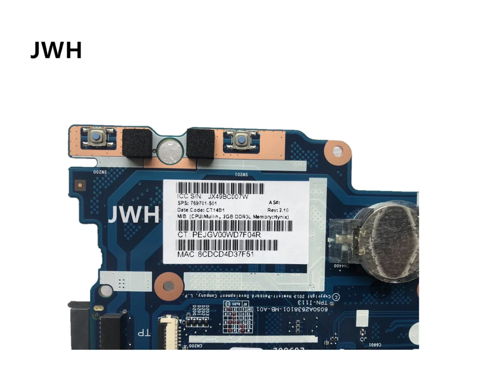 FOR HP PAVILION 10Z-F Motherboard E1-6200T 2G 769701-001 769701-501 769701-601 Tested working