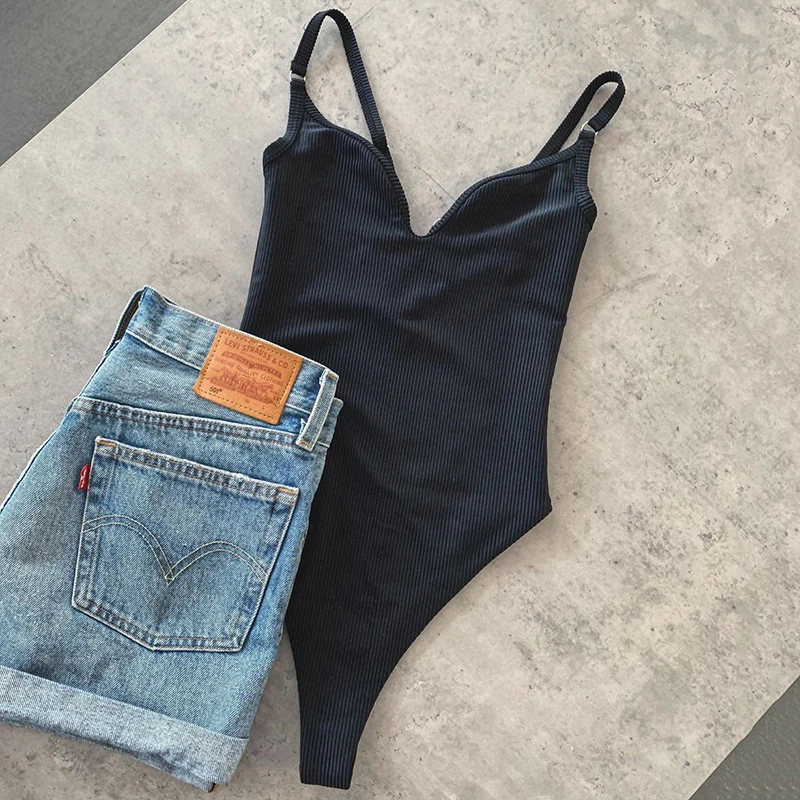 Sexy V Neck Ribbed Women Swimwear One Piece Swimsuit Female Monokini High Cut Trikini Bather Bathing Suit Swim Bodysuit women sport swimsuits women swim dresses women bodysuits