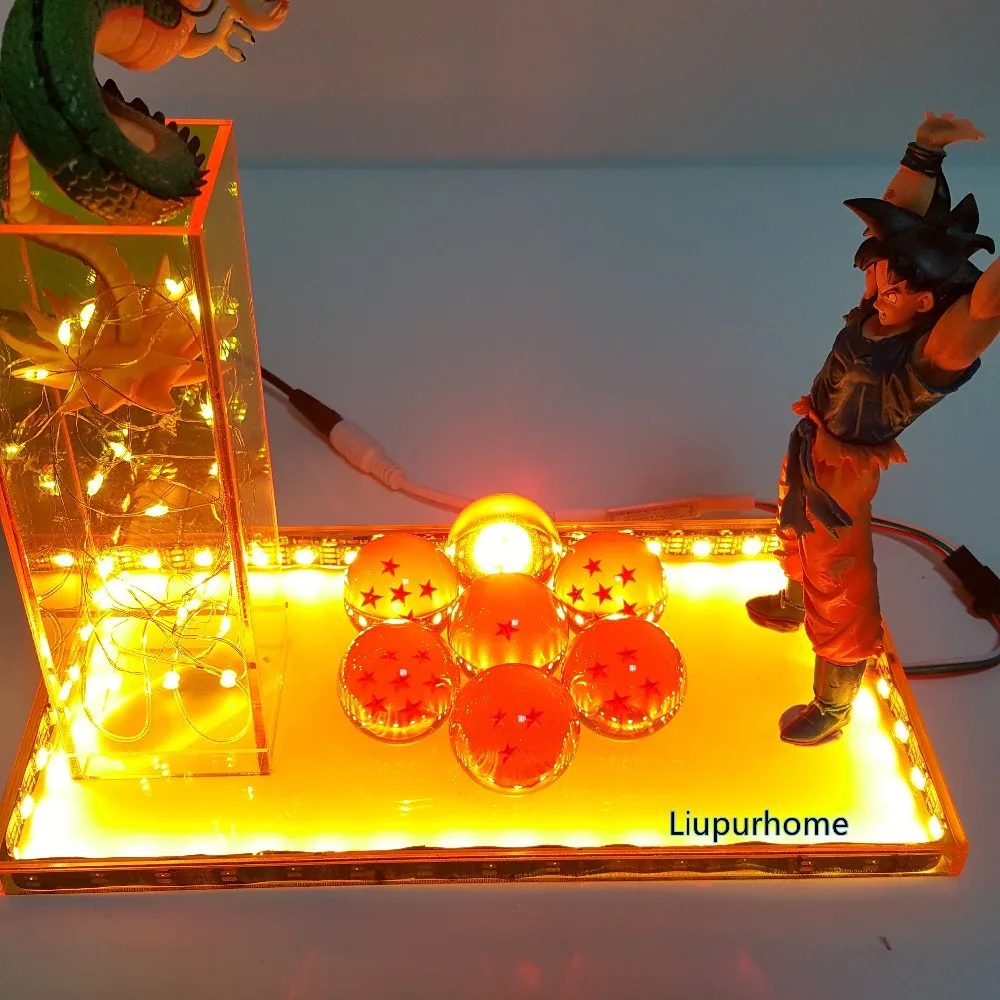 Dragon Ball Z Lampara, светодиодный ночной Светильник Shenron, настольная лампа Dragon Ball Super Shenlong Lampe DBZ
