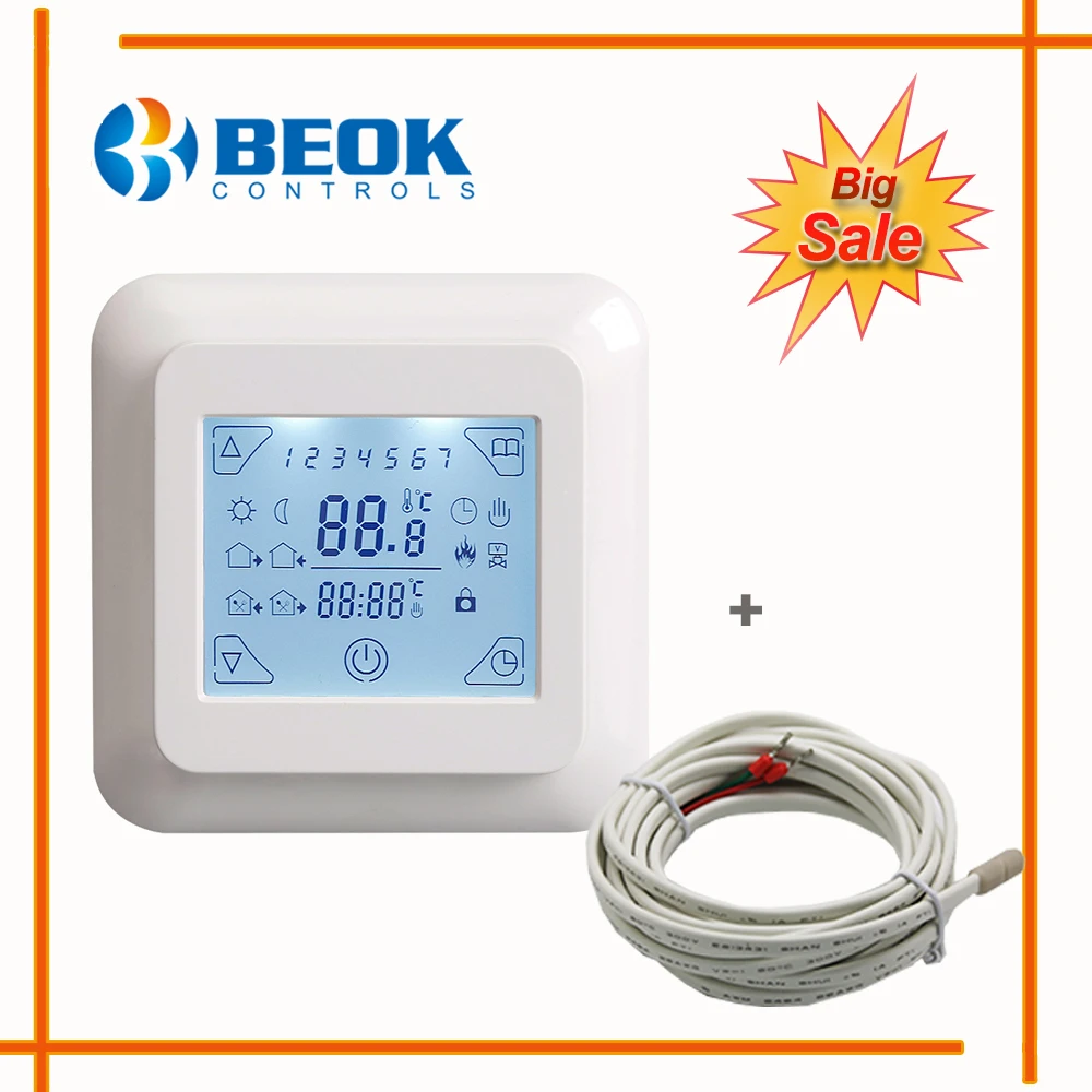 BEOK Электрический терморегулятор отопления цифровой контроллер для теплого пола