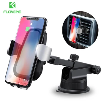 

FLOVEME 10W Car Wireless Charger For iPhone 11 Pro X XR 8 Gravity Car Phone Holder For Phone Quick Car Qi Wireless Charger Incar
