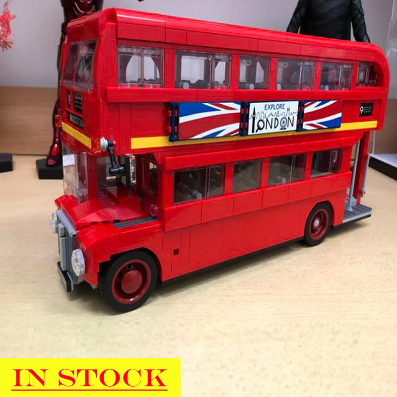In stock 21045 1686pcs CityBus Creator London Bus Building Block Bricks Toy Compatible 10258 DIY toys Children Christmas Gifts