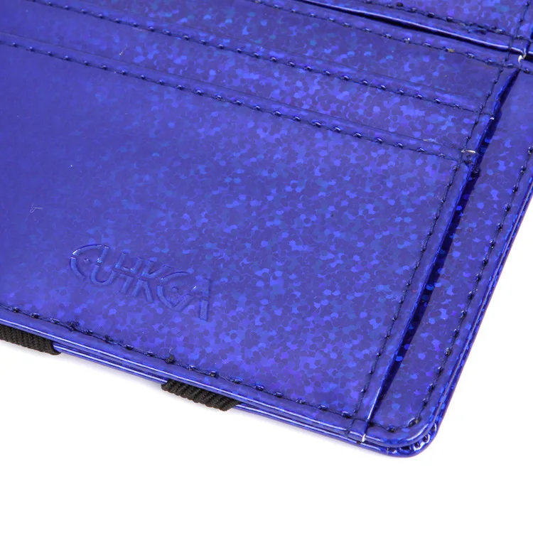 Волшебный бумажник из искусственной кожи с лазерными блестками, креативный мужской кошелек, сумка для кредитных карт, посылка для карт