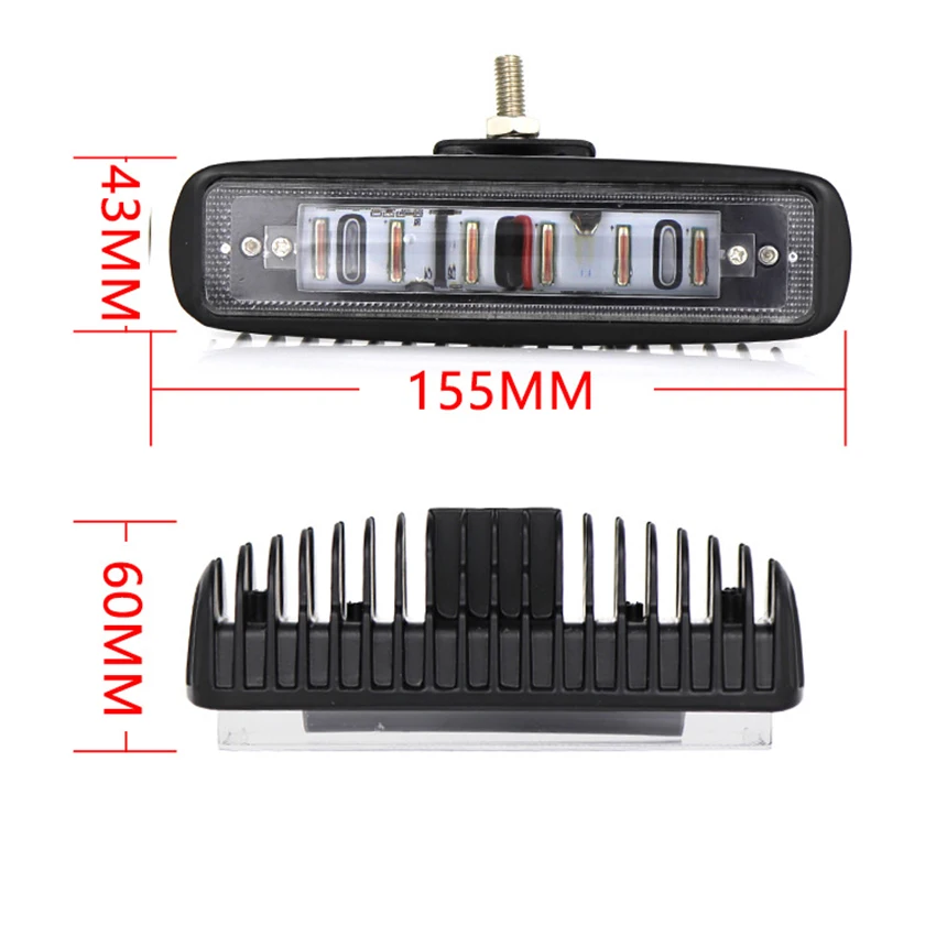 LED Forklift Safety Light Red/ Blue Spot Light, Warehousa1 Piece Safe Warning Light 30W 6 LEDs Driving 12-60V Wide Voltage
