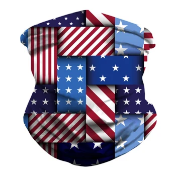 

Motorcycle Cycling Face Cover Neck Gaiter American Flag Seamless Dust Wind Sun Protection Headwear Hiking Ski Snowboard