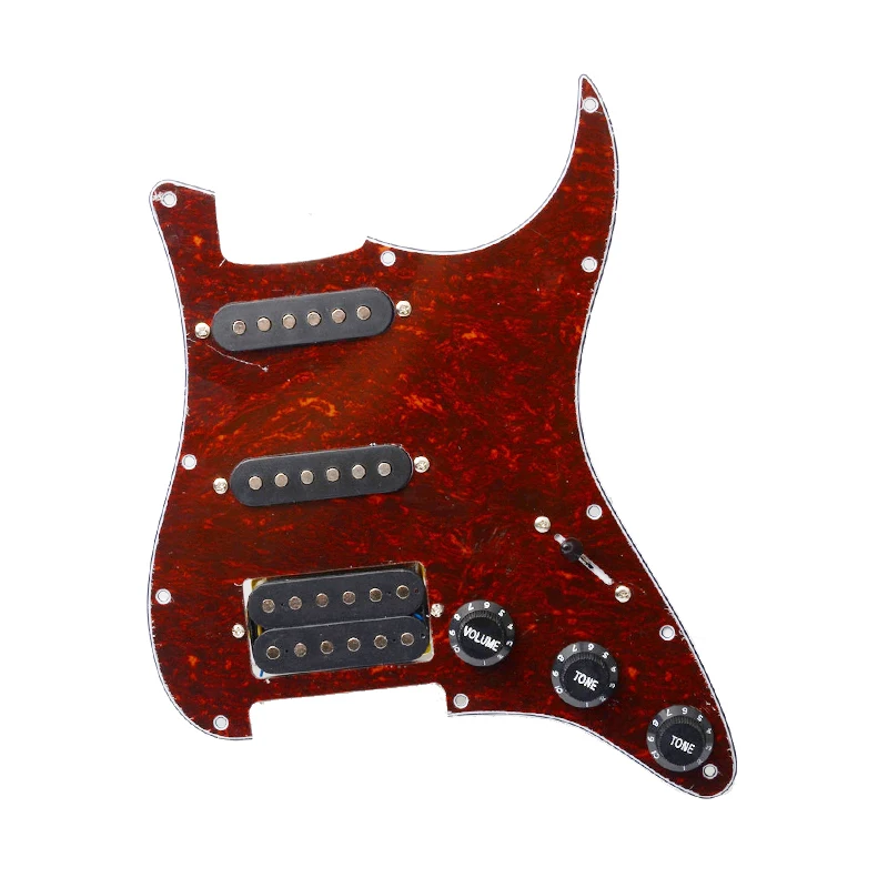 Электрогитара загружена накладку царапин пластины для Fender Strat части 3 слоя SSS мульти цвет