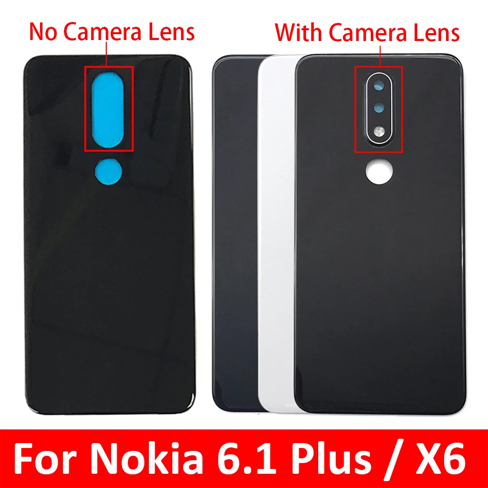 Стеклянная задняя крышка батарейного отсека для Nokia X6/6 1 Plus TA-1099/1103 шт. | Мобильные
