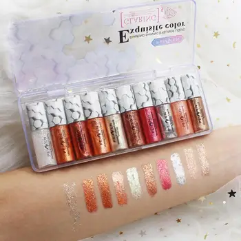 

XY Fancy 10 Colors Colors Eyeshadow Colorful Eye Shadow Liquid Glitter Shimmer Eye Shadow Eye Cosmetics