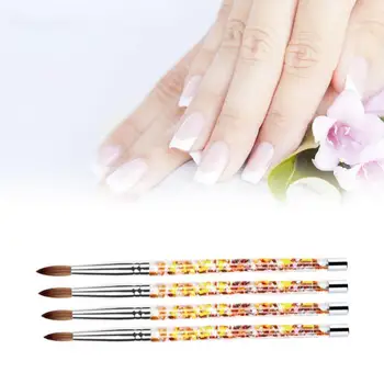 

1pcs Nail Brush Gel Drawing Painting Nail Gel Brush Acrylic Nail Pen French Nail Mixed Colors Handle Nail Art DIY Tools beauty