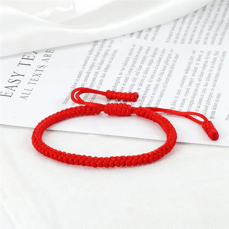 Multicolor Rope Lucky knots Bracelets Women Men Charm Woven Handmade Bangles Braided Adjustable Size Buddhism Jewelry Pulseras 2