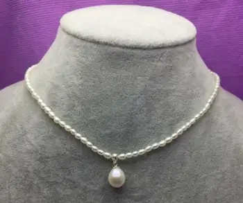 

5-6 MM WHITE SOUTH SEA NATURAL PEARL NECKLACE 18"