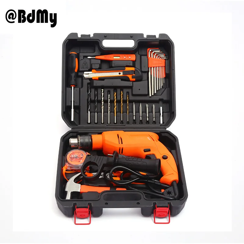 

Hand Drill Multifunctional Household Electric Drill Industrial Pistol Drill Electric Screw Drill 220V 31 Set