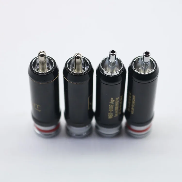 XSSH HIFI DIY 4 шт. 8 шт. RCA 0102 Hi-End посеребренный штекер аудио RCA свеча штекеры разъем для аудио кабеля Cor