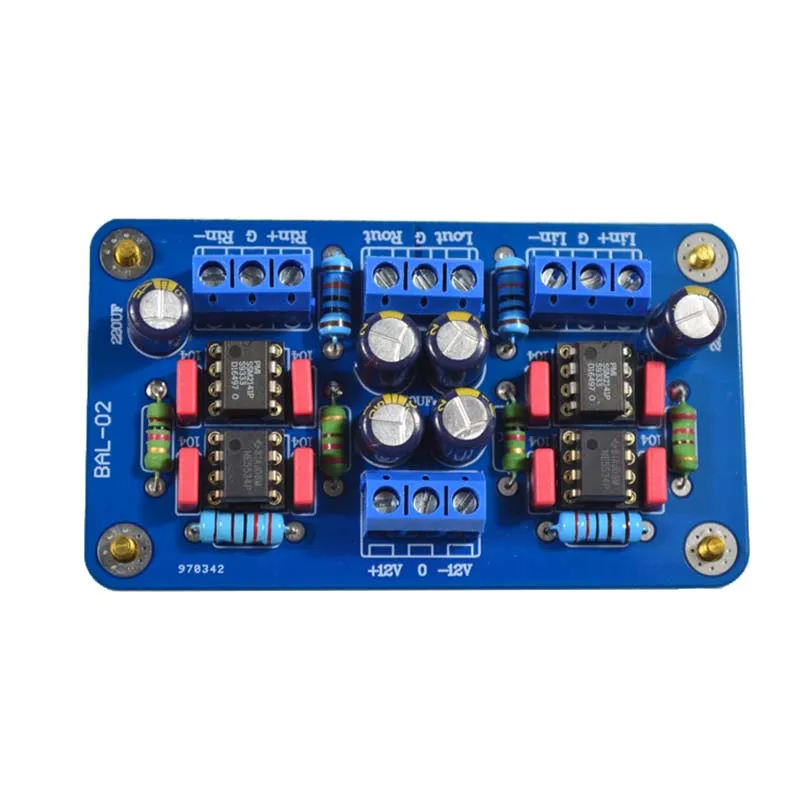 Lusya SSM2141 balanced XLR input to unbalanced RCA single-ended signal output finished board 12-15V T1090