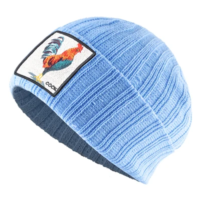 Blue1 TQMSMY, модные шапочки Skullies, для мужчин и женщин, в стиле хип-хоп, вязанная шапка с заплатками, зимние вязаные шапки для мальчиков и девочек, теплые одноцветные шапки Gorras TBJ - Цвет: Blue1