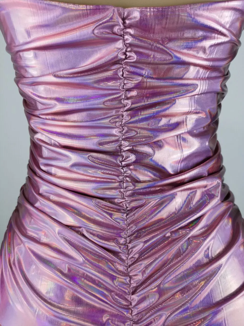 BKLD металлическое блестящее мини-платье без рукавов, женское облегающее сексуальное платье с открытой спиной, вечерние Клубные платья с рюшами, лето