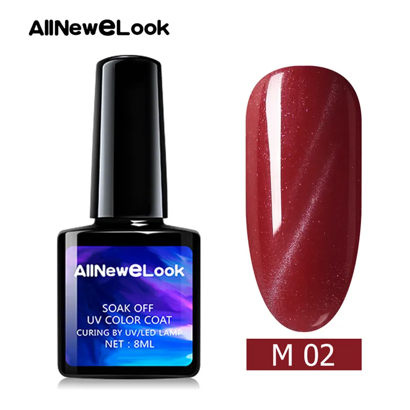 2 Allnewelook Cateye 3D Гель-лак блеск для ногтей магнит 8 мл 48 цветов полигель набор для ногтей Лаки маникюрный лак - Цвет: 2