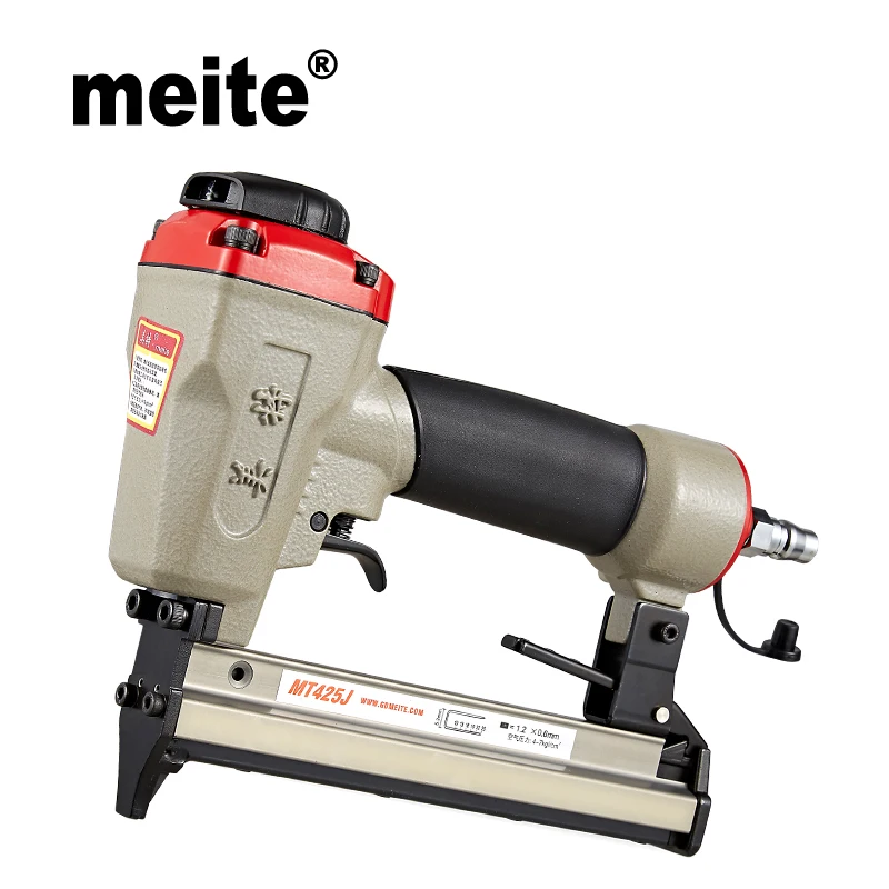 Meite воздушный степлер MT425J 22GA пневматические гвоздики для мебели мощный пистолет