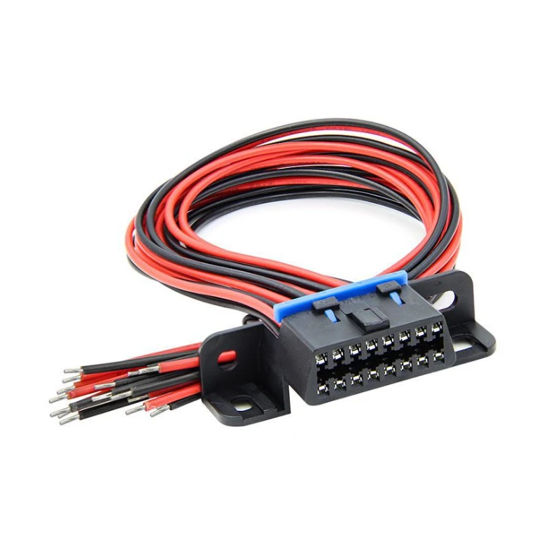

High Quality J1962F OBD2 16 Pin Female Connector with full cables