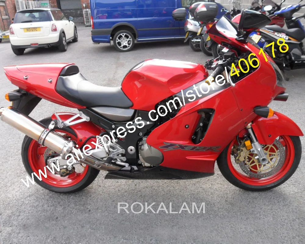 

For Kawasaki Ninja ZX12R 00 01 ZX 12R 2000 2001 ZX-12R Red Black Aftermarket Motorcycle Fairings (Injection Molding)