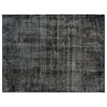 

Handmade Black Vintage Overdyed Turkish Area Rug 164x208 Cm-5'5''X6'10''