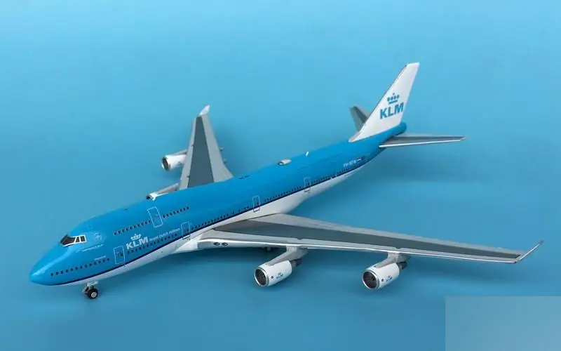 GeminiJets королевские голландские авиалинии BOEING 747-100 PH-BFW 1/400 литая модель самолета