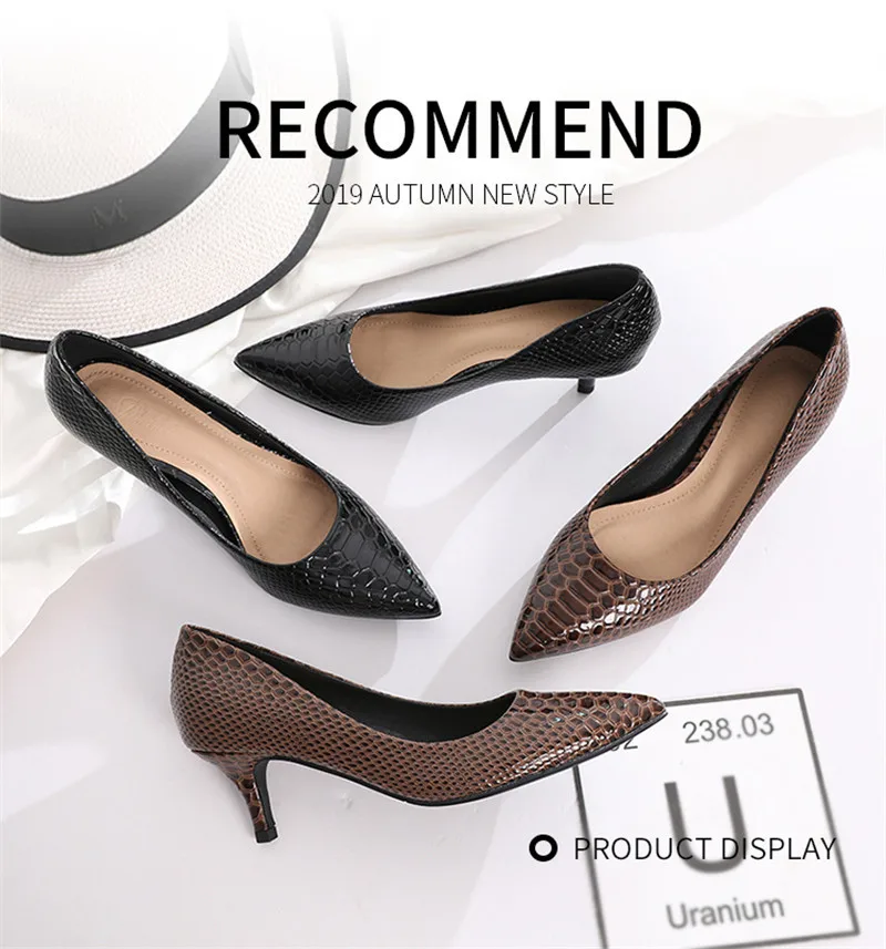 2020 Spring Summer New Slip On Pumps Women's Shoes Sexy Pointed Toe Office Ladies Work Shoes Small High Heels Female Pumps Shoes (16)