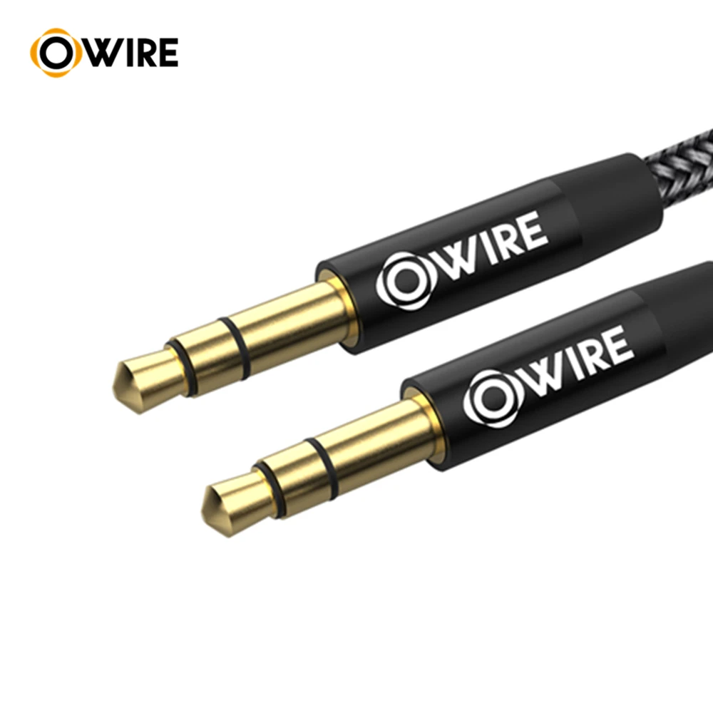 

OWIRE 3.5mm Jack Audio Cable Jack 3.5mm Car Aux Cable for iPod Huawei p20 lite Headphones Speaker MP3
