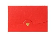 red 50 шт./лот, 7*10,5 см, перламутровая бумага, мини конверты, маленькое сердце, конверт, винтажные бумажные конверты для свадьбы, пригласительные открытки - Цвет: red