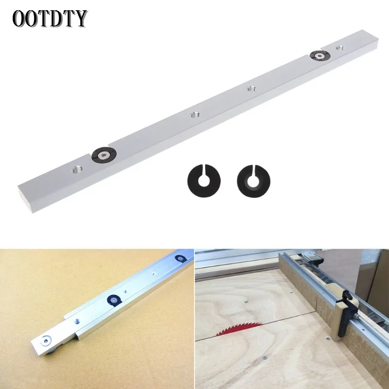 OOTDTY 300MM Aluminium Alloy Rail Miter Bar Slider Table Saw Gauge Rod Woodworking Tool