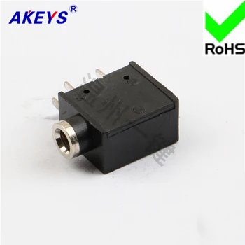 

15PCS PJ325 half-copper headphone socket without fixed foot 3.5MM socket mother socket power socket