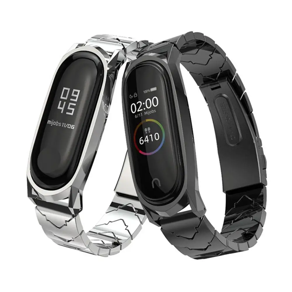 Mi Band 4 металлический ремешок для Xiao mi 3 Смарт-часы ремешок из нержавеющей стали ремешок для Xiaomi mi группа 4 браслет