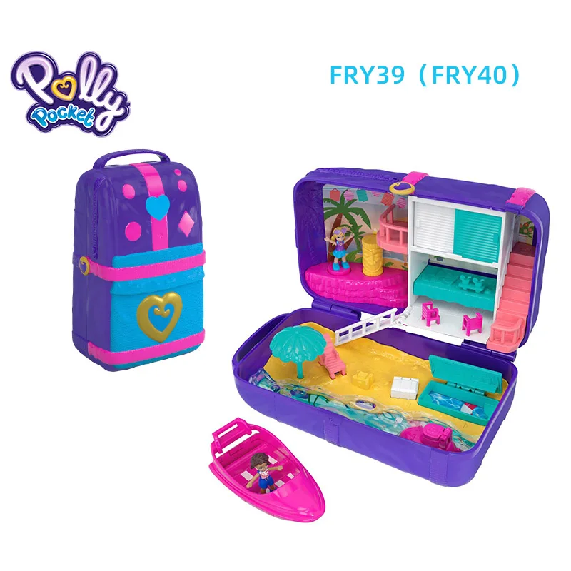 Mattel Polly карманная кукла скрытый мир мини-сцена для девочек, домашние игрушки для детей, Русалочка, детские игрушки, куклы для новорожденных - Цвет: FRY40