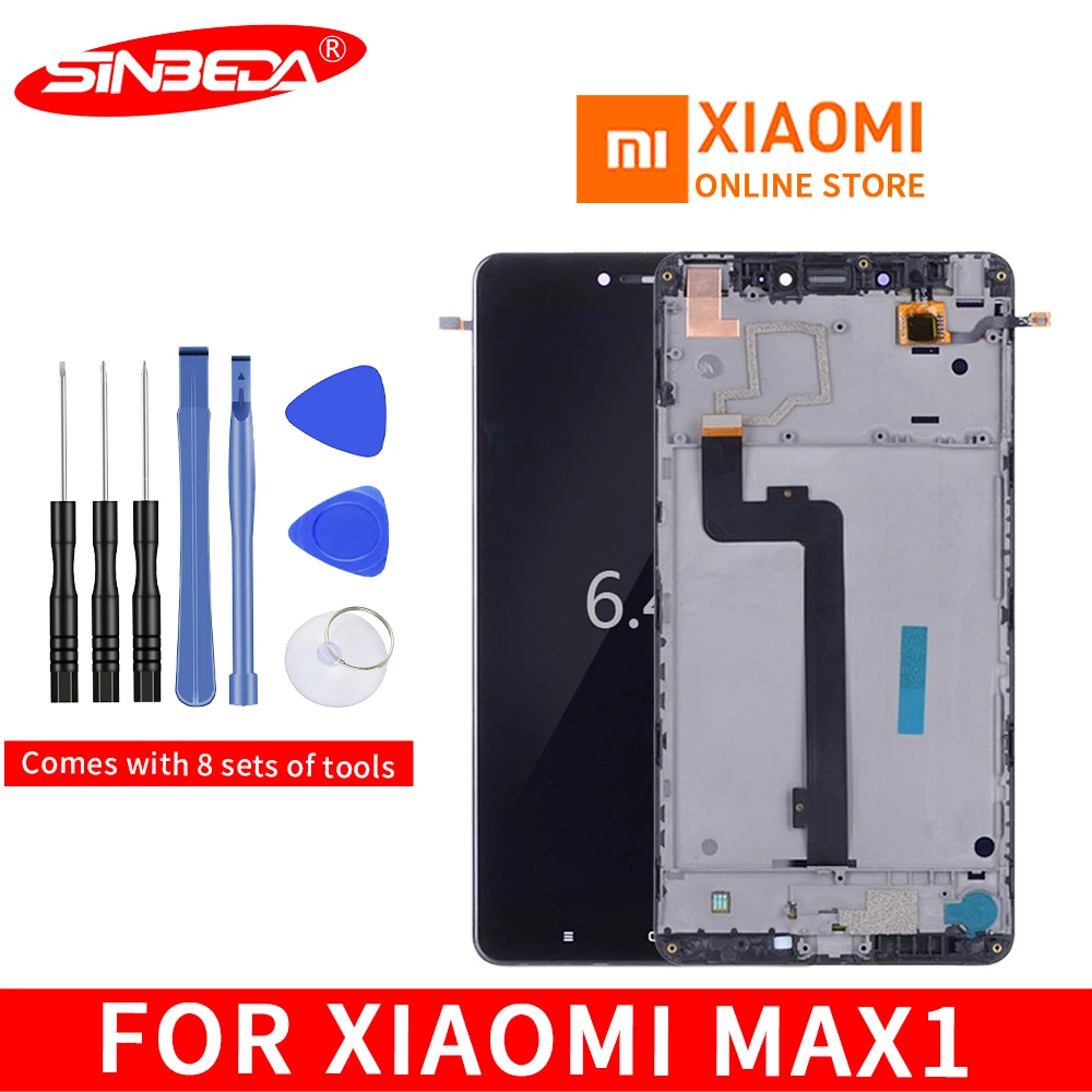 6,4" ЖК-дисплей для Xiaomi mi Max ЖК-дисплей сенсорный экран mi max с рамкой для Xiaomi mi Max Замена ЖК-дисплея
